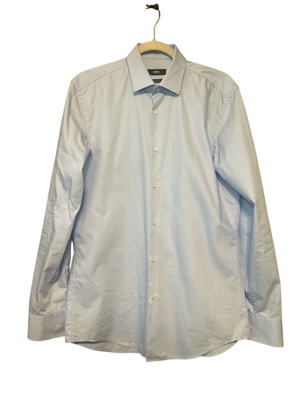 Boss by Hugo Boss Slim Fit Light Blue Dress Shirt 15.5/39